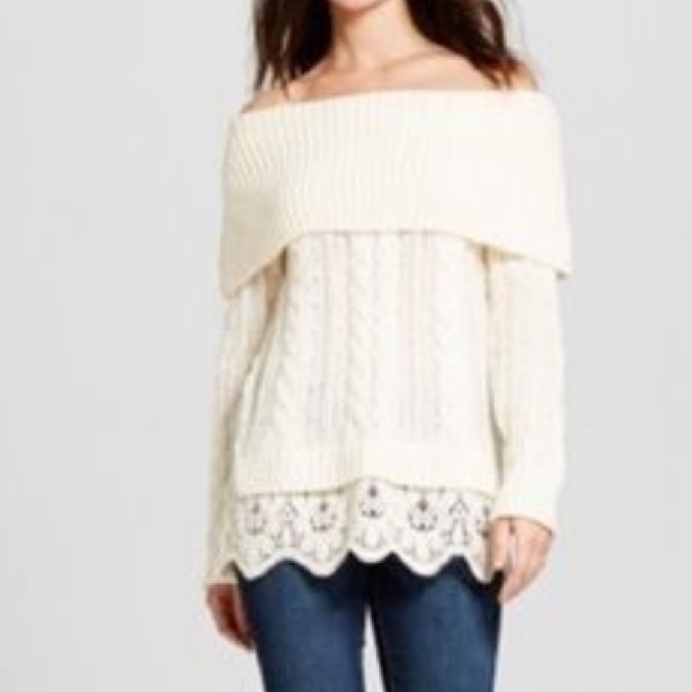 OFF THE SHOULDER SWEATER